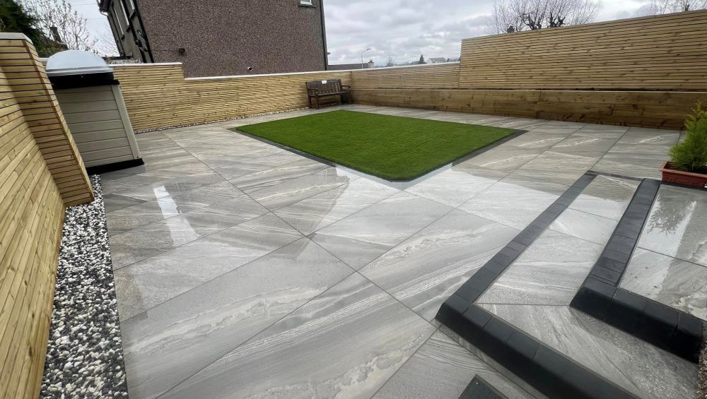 Driveway and garden recently completed in Coatbridge